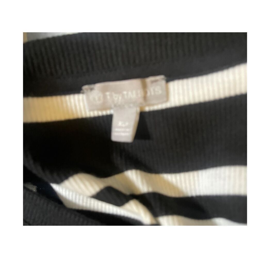 Talbots Black & White Stripe Pullover Dress Size XL - Picture 6 of 6